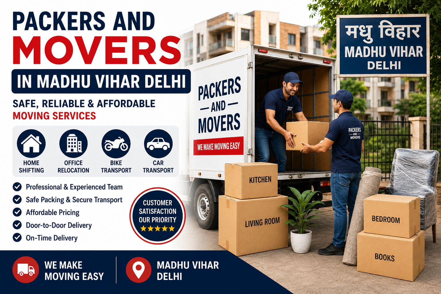 packers and movers in Madhu vihar delhi